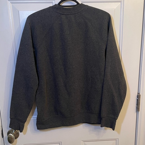 Brunette The Label Gray Crew Neck Sweater with Blonde Graphic - Picture 3 of 5